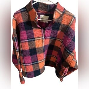 American Eagle Sherpa crop pullover size xl